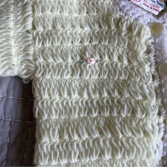 Nannette and Various Brands Vintage lot of two dresses sweater - Yellow and Pink - Picture 14 of 16